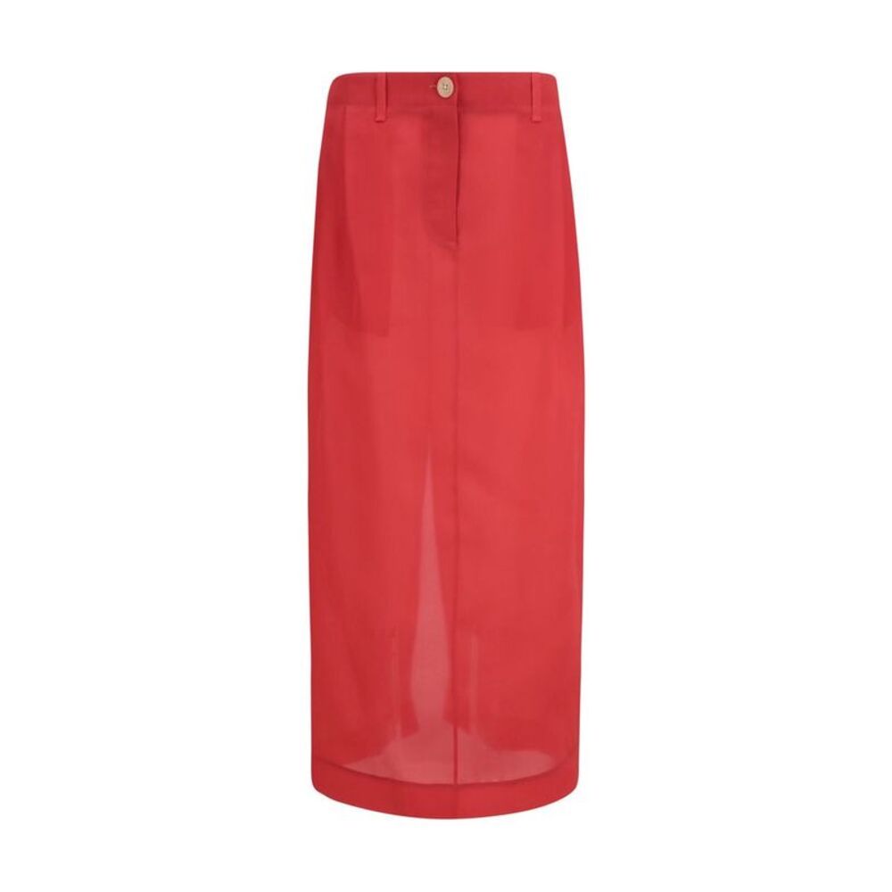 Khaite Multicolor Silk Midi Women's Skirt - Picture 1 of 3